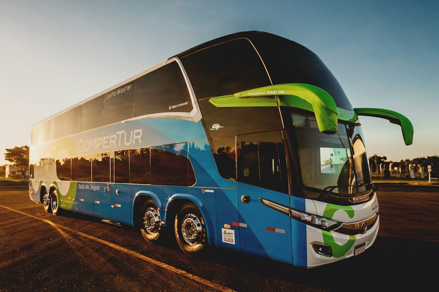 Executive luxury bus for large pilgrim groups